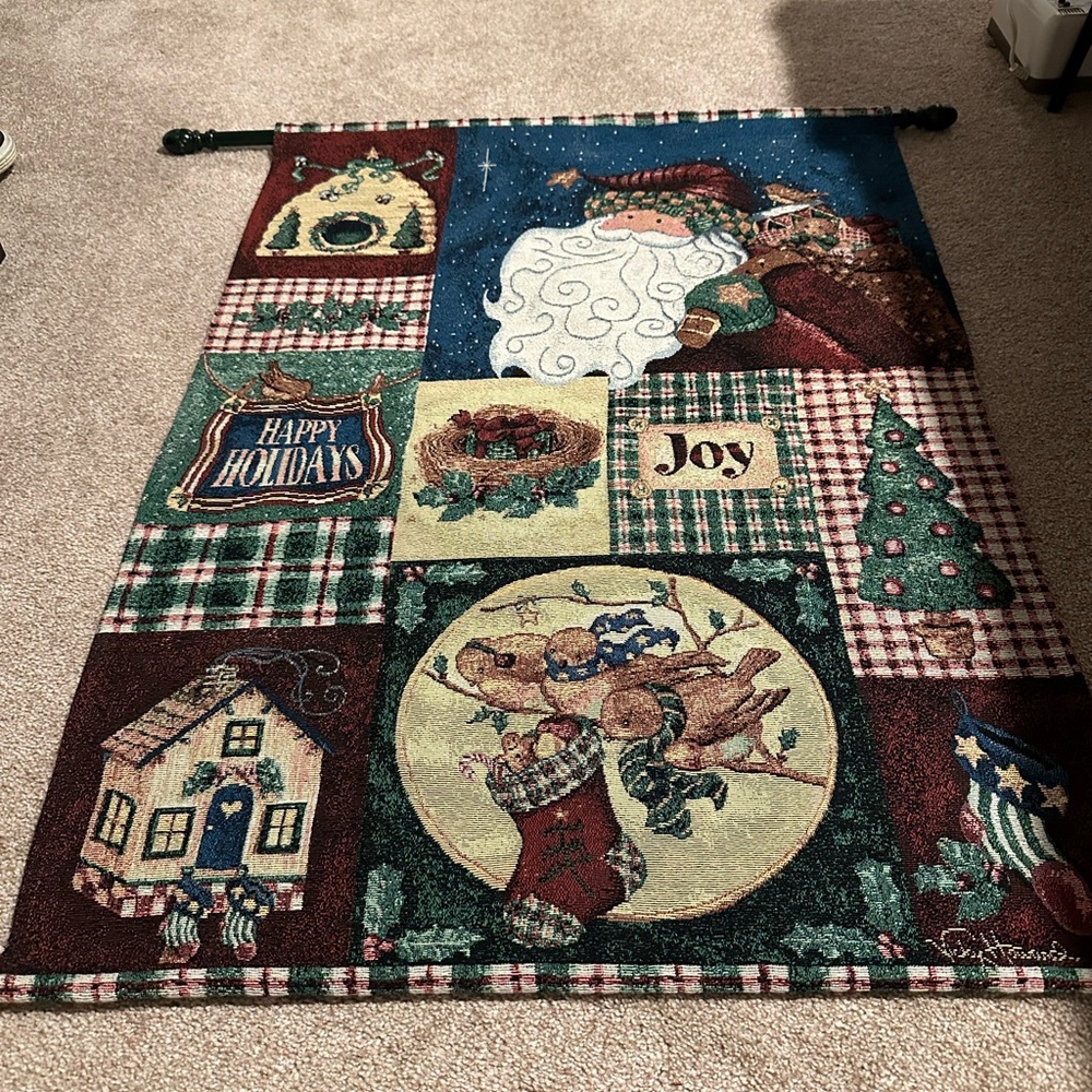 Christmas Wall Tapestry - 34.5(L) × 25(W)